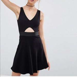 ASOS mini cut out elastic waist dress